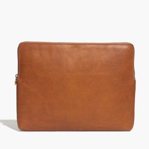 New MADEWELL The Leather Laptop Case in English Saddle Leather